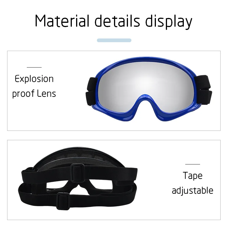 Gafas a prueba de viento para perros, lentes de sol militares para exteriores, medianos y grandes, protección UV para la nieve, productos para mascotas - imagen 4