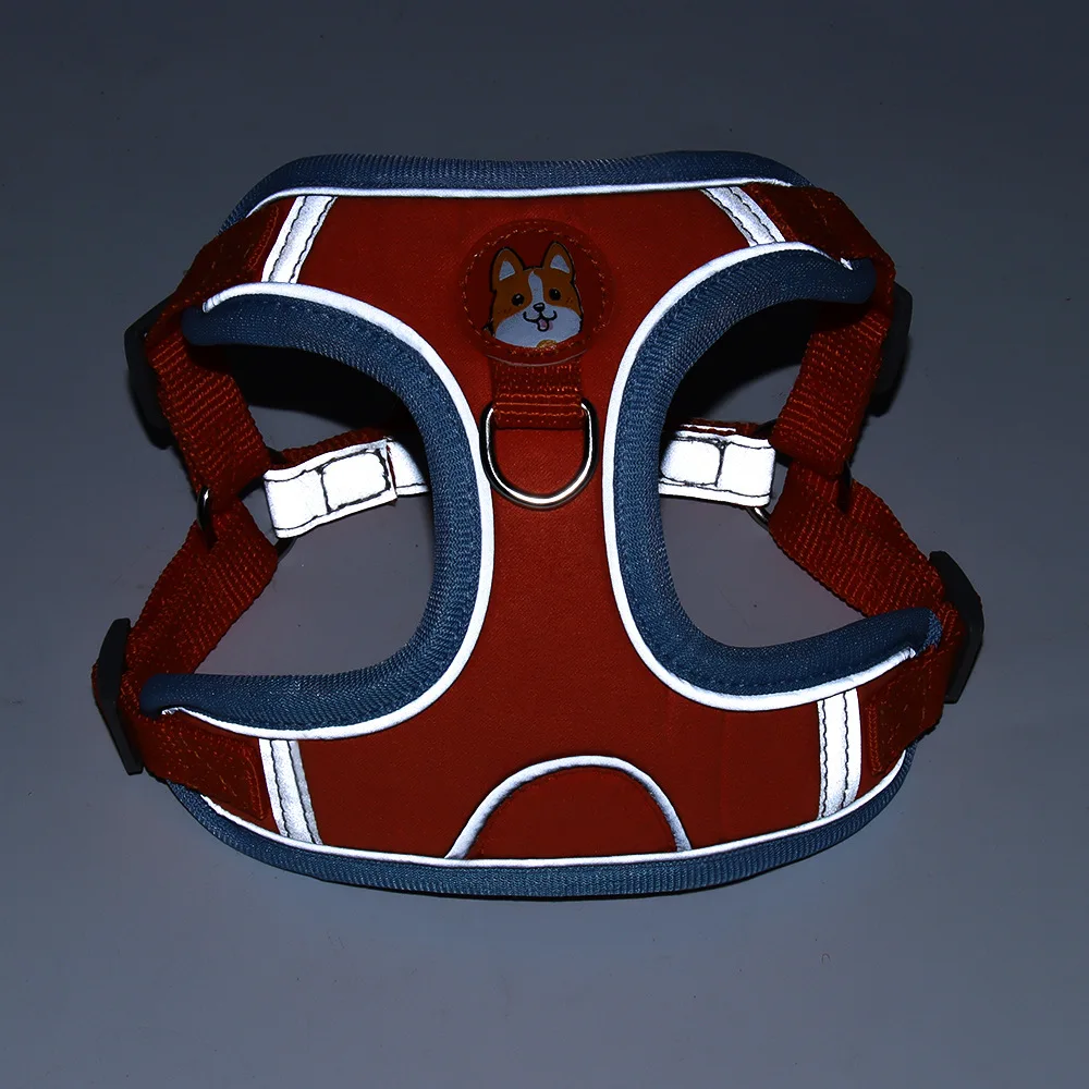 Arnés suave y cómodo para perros y gatos, chaleco reflectante de malla transpirable con correa para mascotas pequeñas, diseño ajustable sin extracción a prueba de Escape - imagen 5