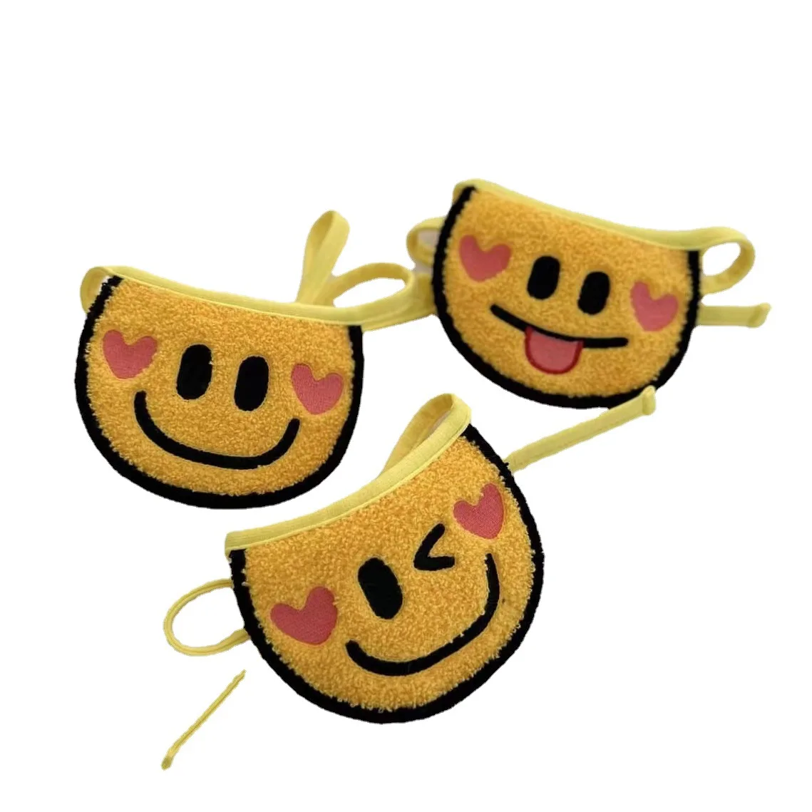 Babero de felpa para mascotas, toalla de Saliva amarilla bonita para gatos, perros y gatos, accesorios para perros pequeños - imagen 5