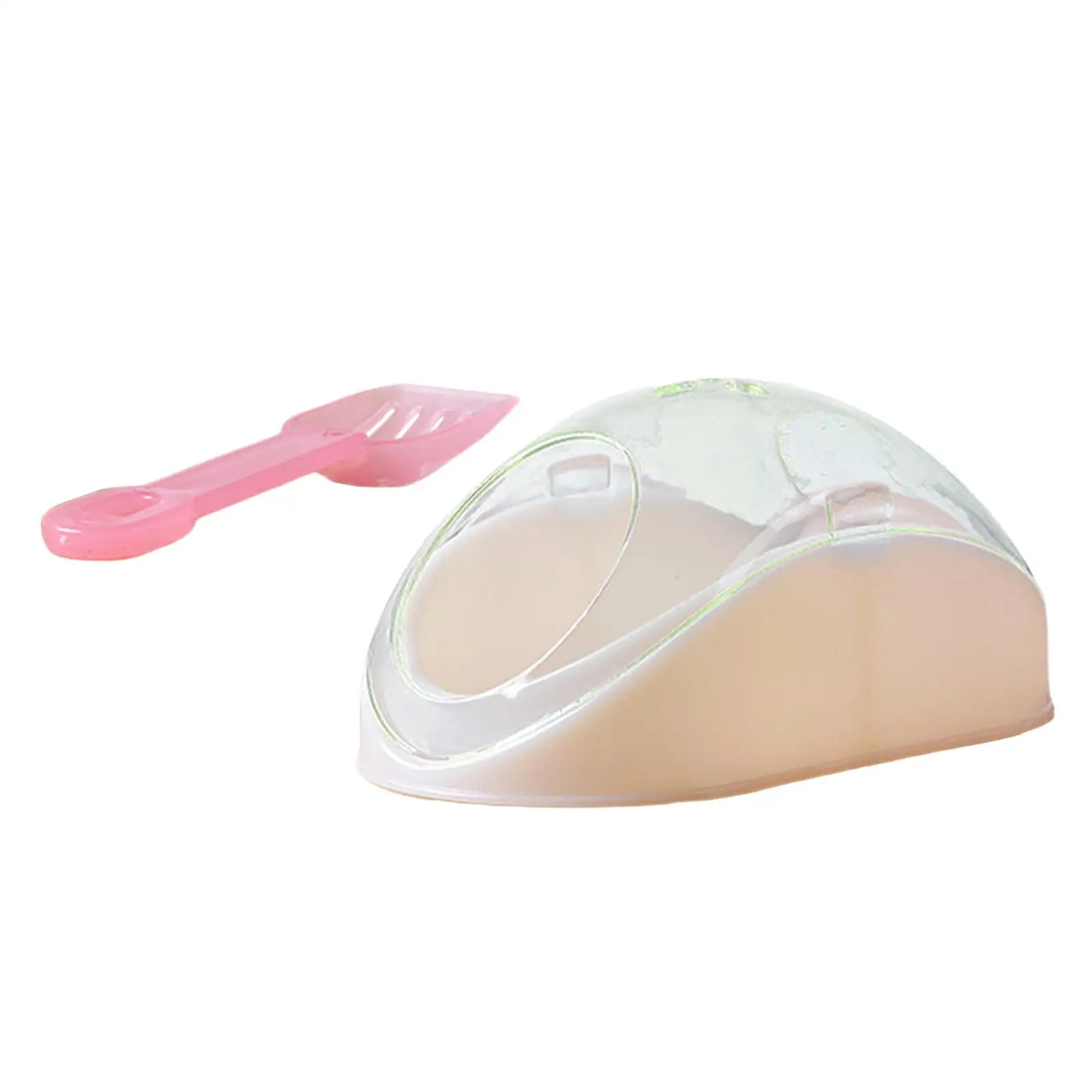 Hamster Sand Bath Box and Spoon Cage Accessories for Ferret Small Animal