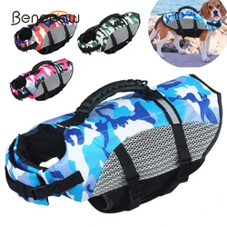 Chaleco flotador para perro con mango de rescate y reflectante