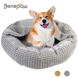 Cama ortopédica con capucha para perro – Cálida y confortable