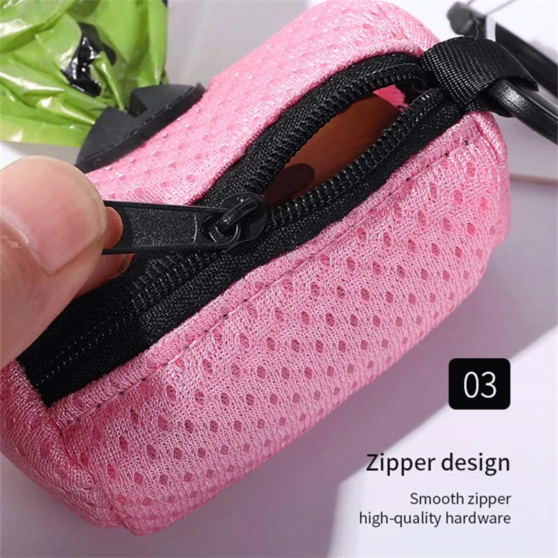 Dispensador de bolsas para caca de perro, soporte colgante para bolsa de caca de perro, dispensador de bolsas para caca para perros, dispensadores de bolsas de basura para caminar, suministros para mascotas - imagen 2