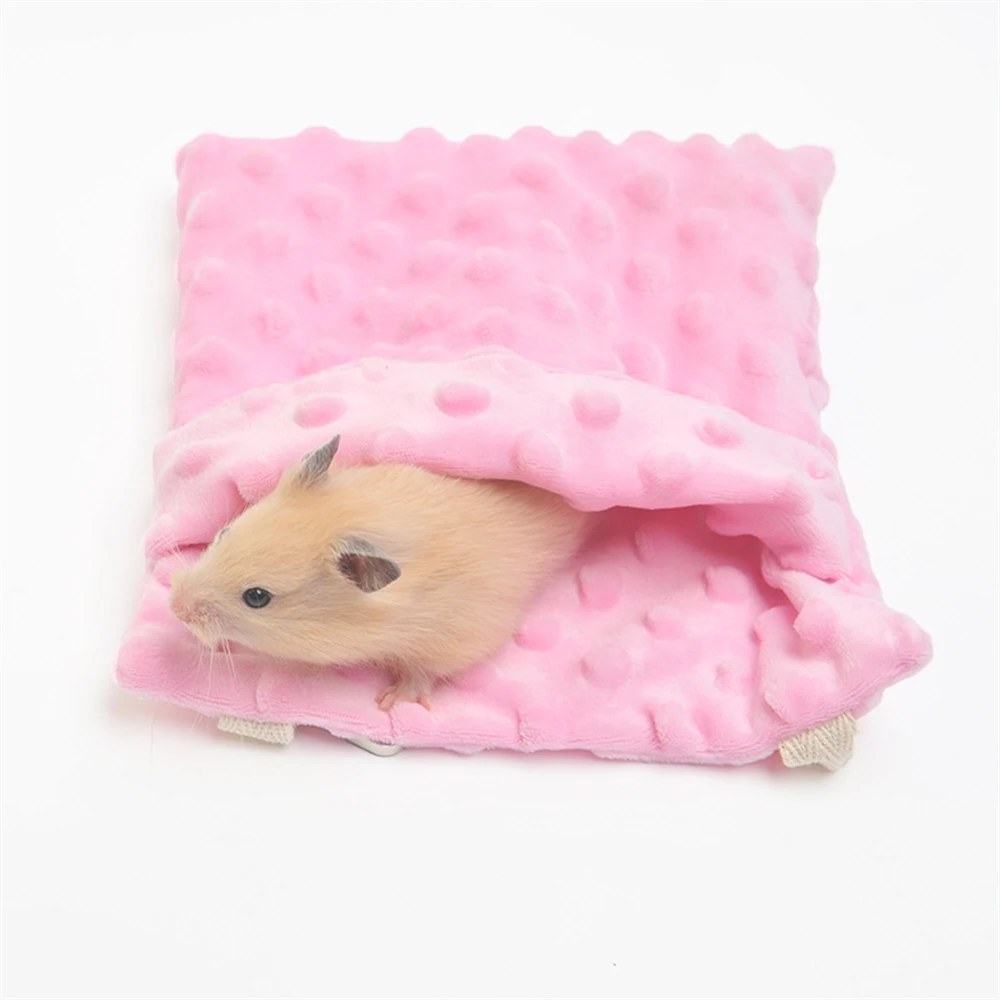 Bolsa cálida para nido de hámster, hamaca para mascotas pequeñas, saco de dormir para escondite de planeador de azúcar, ardillas, erizos de conejillo de indias, camas oscilantes colgantes - imagen 5