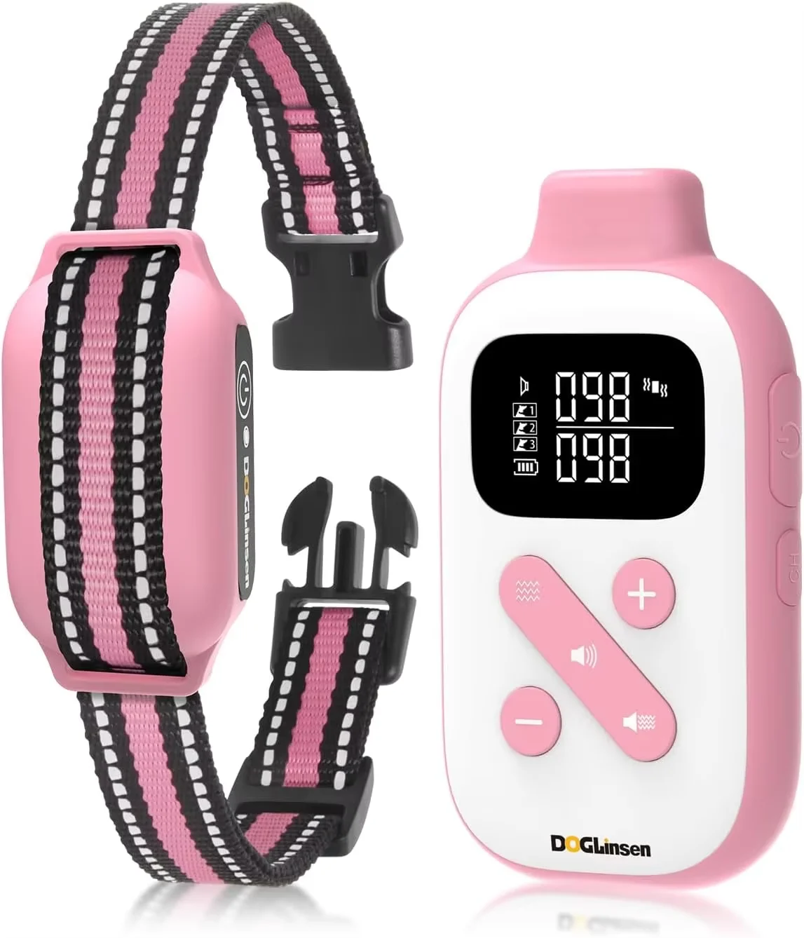 Collar vibratorio de 2800 pies para perros pequeños, medianos y grandes, Collar de entrenamiento para perros sin golpes, pitido y Collar vibratorio para perros con control remoto