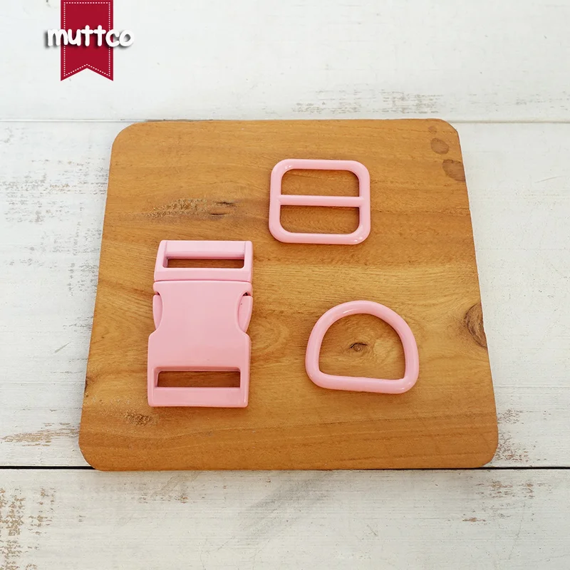 50 unids/lote DIY accesorios para Collar de perro y gato hebilla de Metal hebilla ajustable anillo en D para correas de 20mm-25mm varios colores disponibles