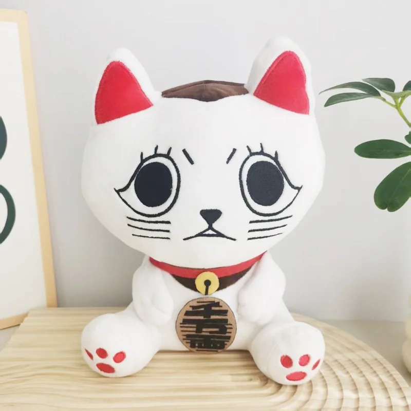 Peluche gato blanco Dandadan 25 cm – Figura anime oficial para habitación - imagen 4