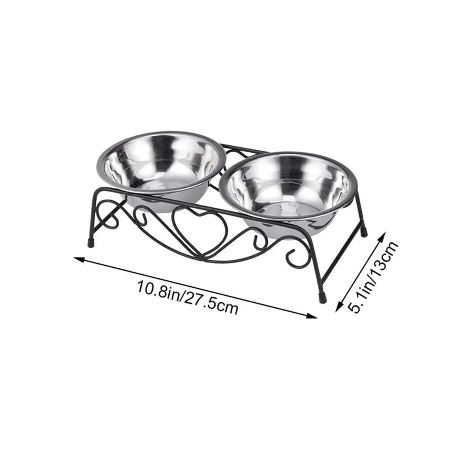 Dog Bowls Stand Food Container Pet Bowls Tilted Cat Dog Bowl Dish Pet Feeder