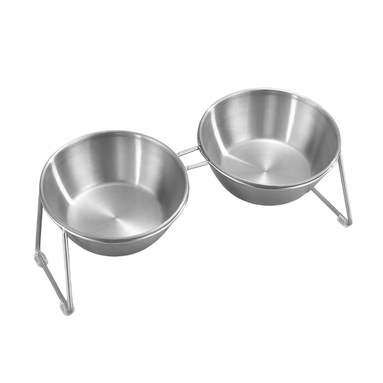 Cat Bowl Tilted Decor with Stand Elevated Pet Feeder for Indoor Outdoor Home