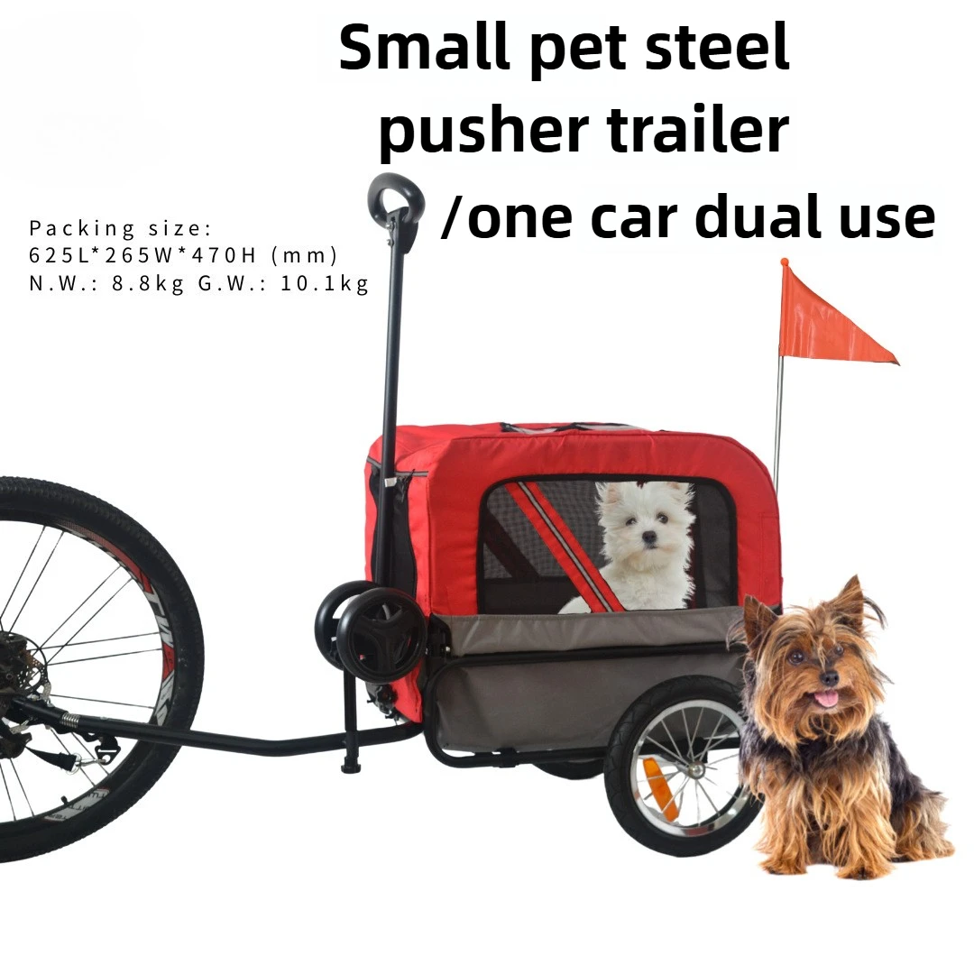 Almacenamiento de viaje, remolque para perros, cochecito colgante, remolque multiusos para bicicleta para mascotas, productos para mascotas al aire libre, suministros para perros - imagen 3