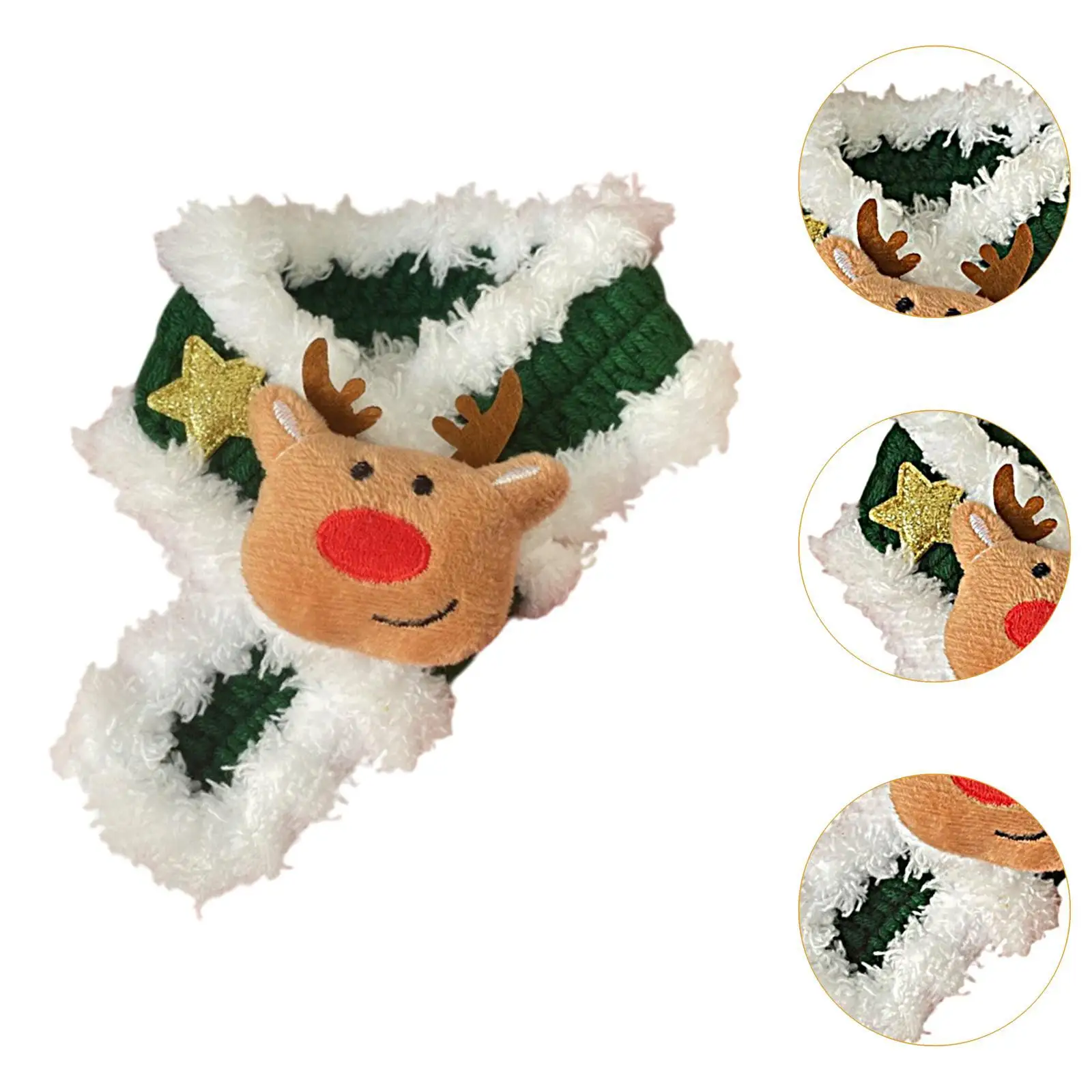 Pet Winter Neck Warmer Neckerchief Cute Dog Winter Scarf for Small Dogs Cats