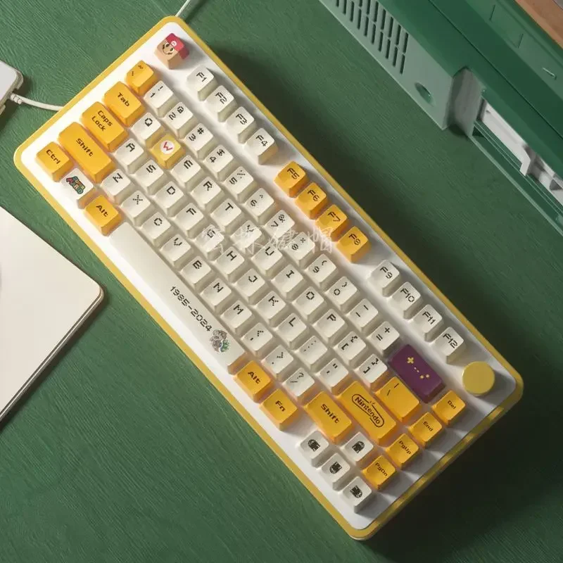 108 Uds Super Marios Bros Keycaps tapas de teclado para teclado mecánico elegante PBT estilo de juego teclado decorativo Keycaps regalo - imagen 4