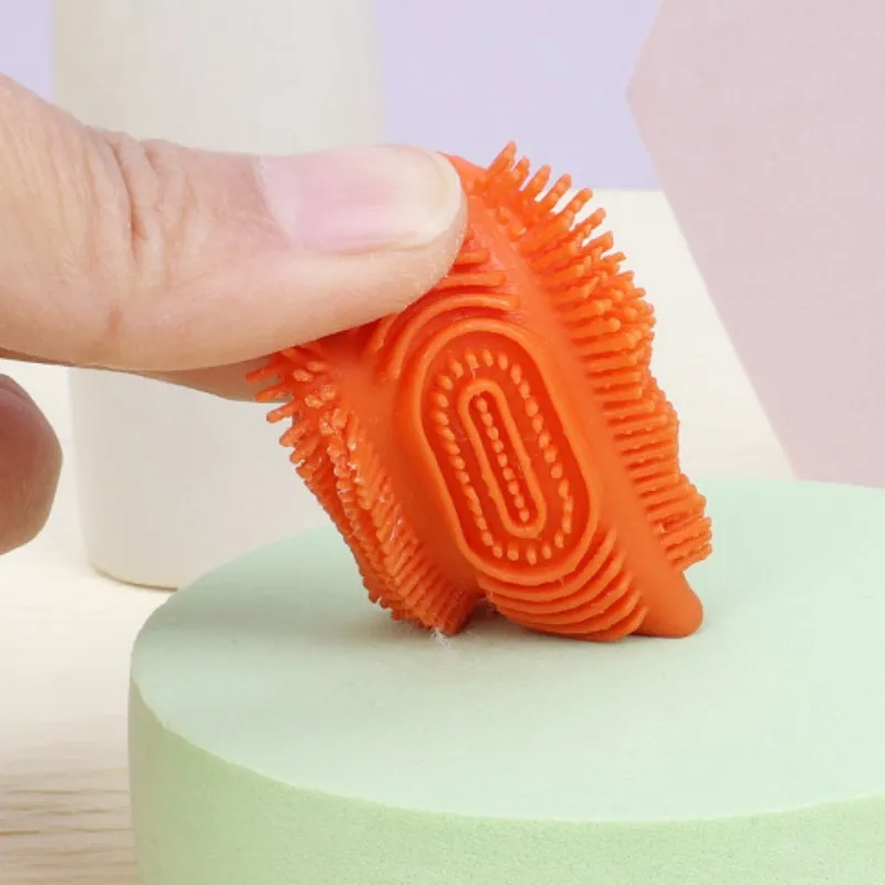 Cepillo de dientes para perros, 2 piezas, limpieza de dientes de perro, pelo suave, cepillo de dientes para cachorros, cepillo de dientes de silicona para perros, juego de 2 uds, cepillos de limpieza bucal para perros - imagen 4