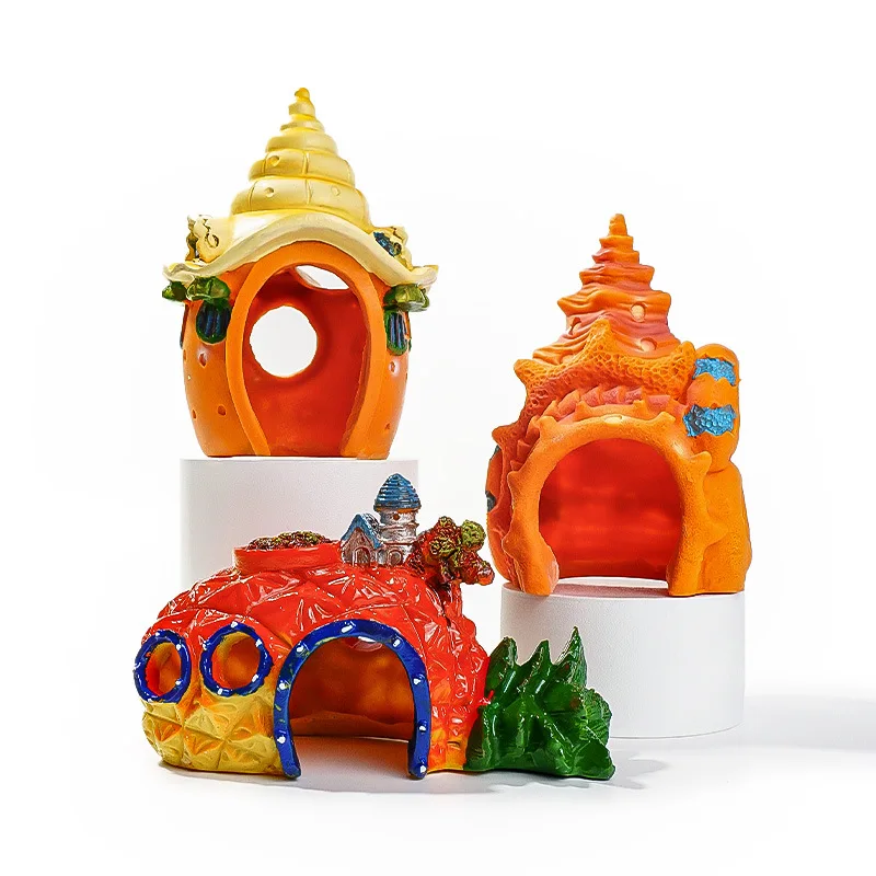 Concha decorativa para cangrejo ermitaño – Adorno para acuario - imagen 2