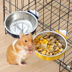 Cuenco elevado colgante para gato – Acero inoxidable ajustable