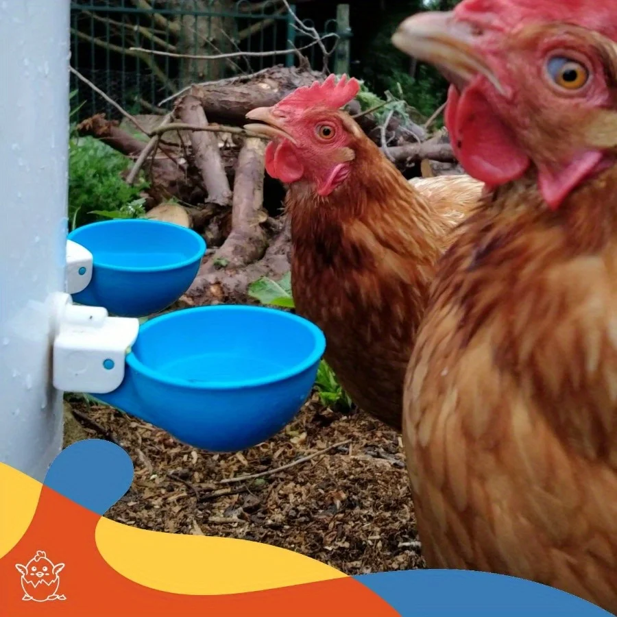 Bebedero automático colgante con boquilla para pollos y aves de corral - imagen 4