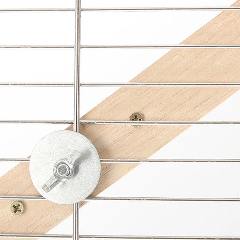 Escalera de madera de 4/6 escalones para mascotas, juguete interactivo para loros y pájaros, jaula para hámster, palo de molienda divertido, juguete de escalada, accesorios para pájaros - imagen 5