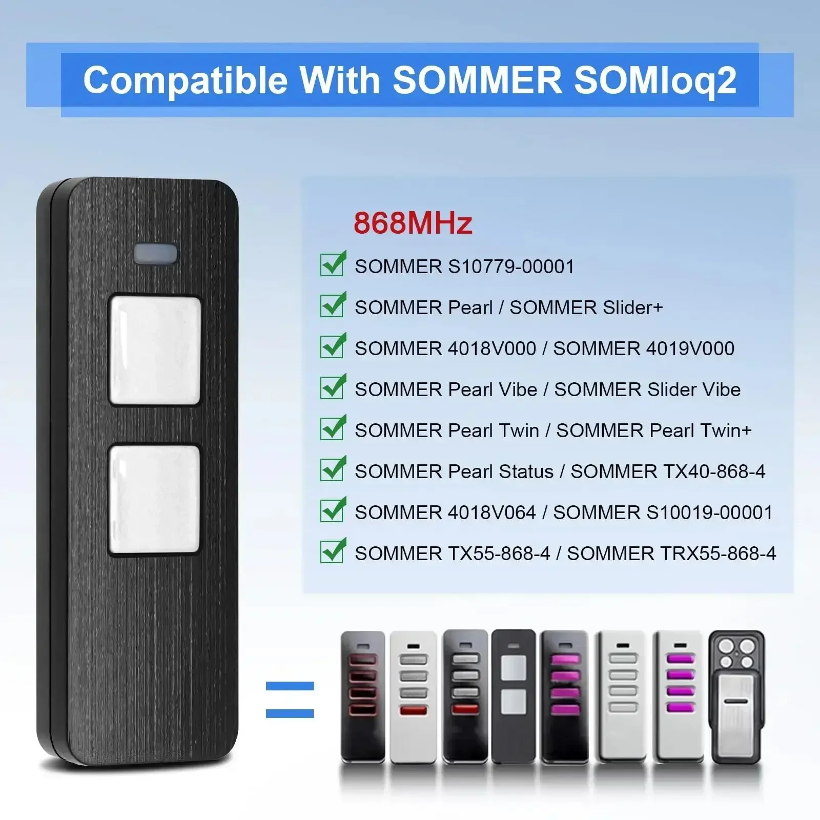 SOMMER Pearl control remoto para puerta de garaje - imagen 3