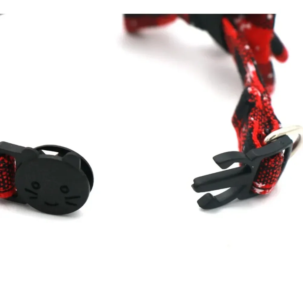 Collar para gato con lazo navideño, Collar para perro pequeño con campana a cuadros, copo de nieve, Collar ajustable con hebilla para gatito y mascota - imagen 3