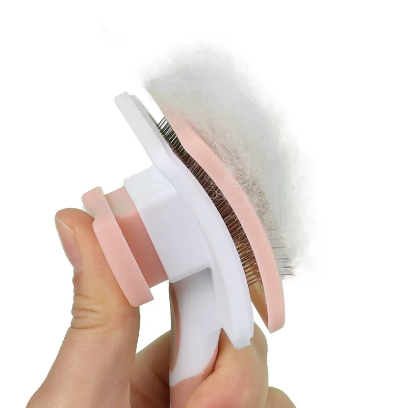 Cat Comb Automatic Cat Hair Remover Self-cleaning Cats Brush Massage Dog Comb Cats Hair Removal Dog Brushes Pet Grooming Brush - imagen 5