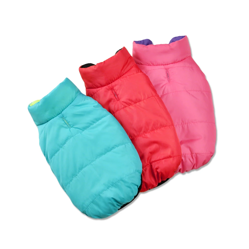 Abrigo Reversible para cachorros, chaqueta cálida de invierno para perros, ropa para perros pequeños y medianos, abrigo para gatos, trajes ligeros a prueba de viento para Bulldog Francés - imagen 2