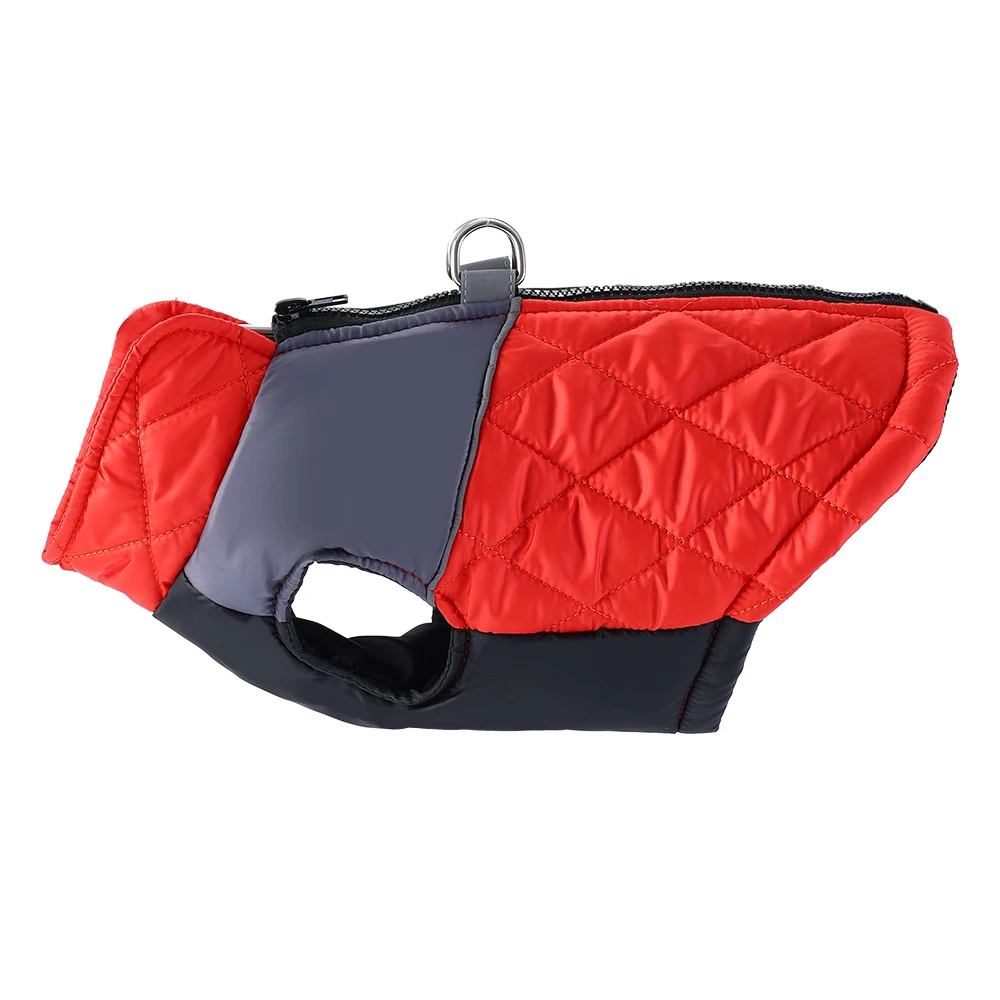 Chaqueta de invierno para perros pequeños y medianos, ropa reflectante a cuadros para cachorros con anillo en D, chaleco para Chihuahua y Yorkies, disfraces para mascotas - imagen 2