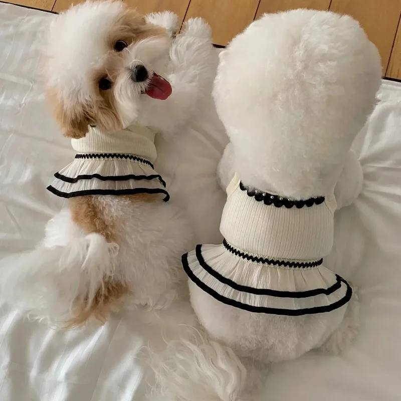 Chaleco de tirantes finos de verano, oso Me, peluche, Bichon, plumaje, perro, ropa antipérdida, vestido para perrito, trajes informales - imagen 2