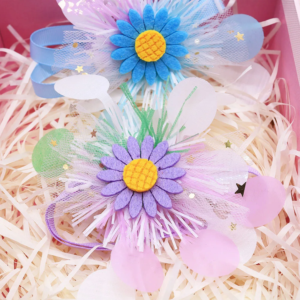 50 Uds. Pajaritas de encaje a la moda para perros, decoración para el cuidado de cachorros, pajarita para perros y gatos, Collar ajustable, accesorios para mascotas - imagen 4