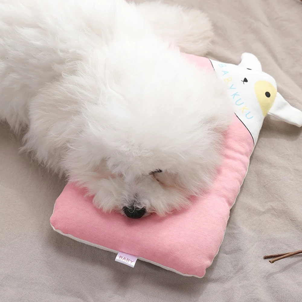 Almohada para mascotas, juguete calmante para dormir profundo, Protector de cuello, almohada en forma de U, reposacabezas para cachorros, gatitos, perros y gatos, almohada para dormir, suministros para mascotas - imagen 3