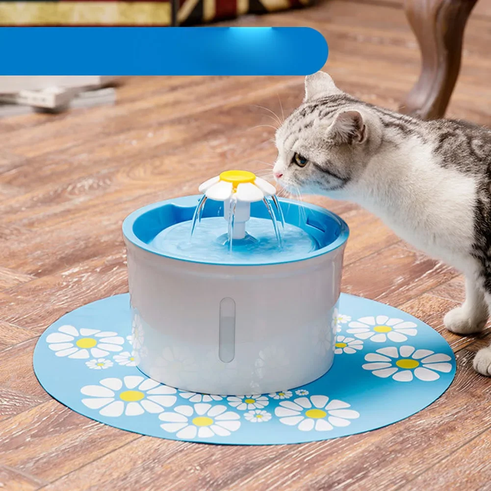 Fuente de agua con filtro automático para gato, bebedero eléctrico con USB, silencioso, 1.6L - imagen 4