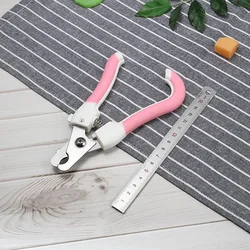 Cortaúñas seguro con hoja curva para gatos y perros – Mango cómodo