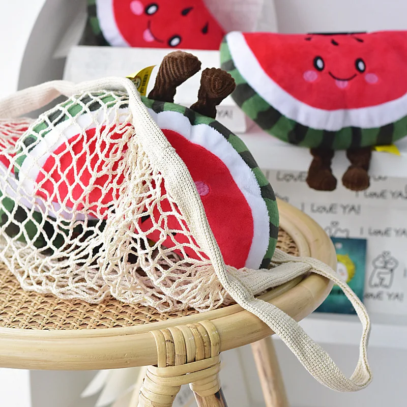 Juguetes de peluche con sonido de frutas para perros y cachorros - imagen 3