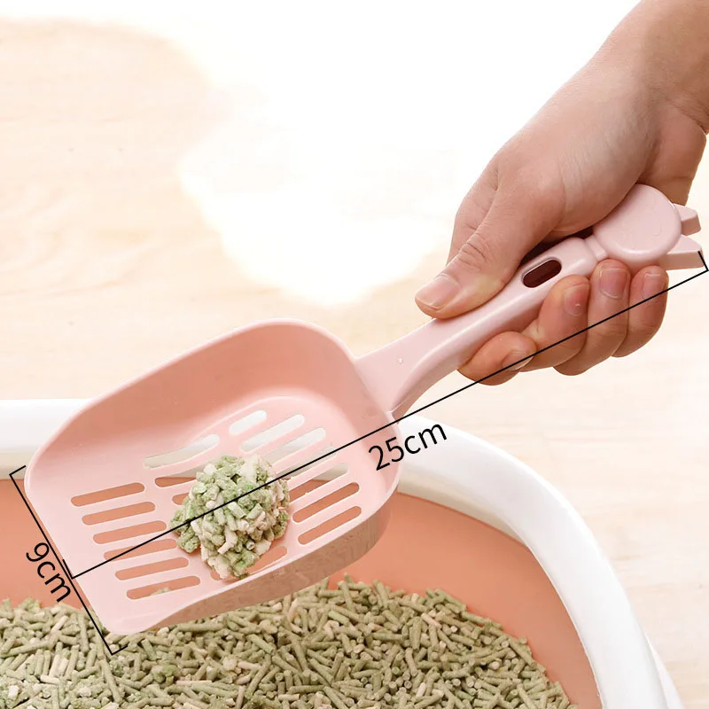 Pala de arena para gatos, formato de malla, 25cm, Multicolor, engrosada, accesorios para mascotas - imagen 3