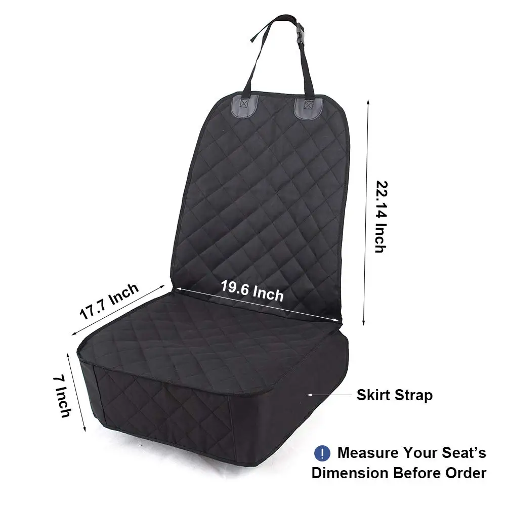 Fundas de asiento delantero de coche para mascotas, Gato, perro, 100% impermeable, alfombrilla de transporte, funda de asiento para coches, camiones y SUV, asiento delantero, suministros para mascotas - imagen 3
