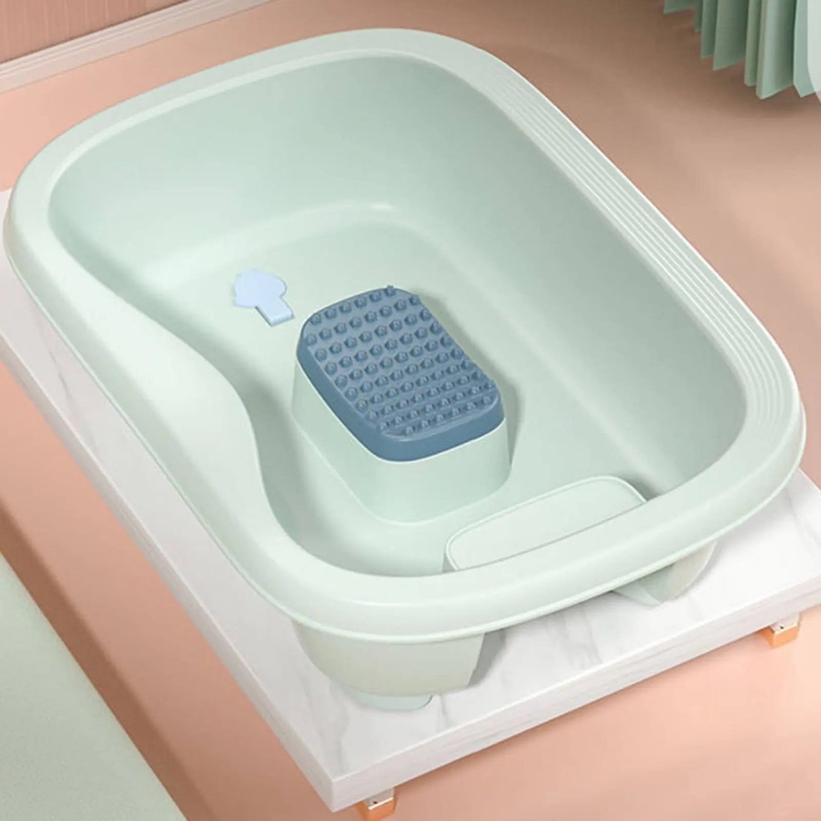 Bañera portátil para gatos y perros – Base antideslizante y reposacuellos - imagen 3