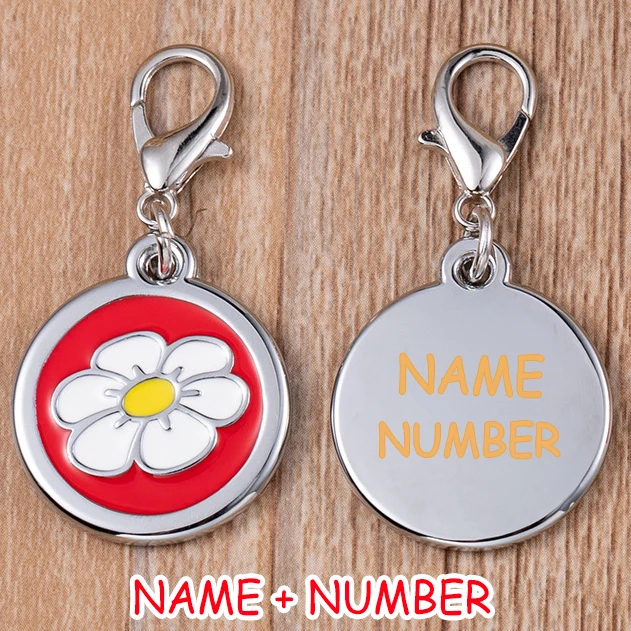 Etiqueta de identificación personalizada para mascotas, colgante de acero inoxidable para perro y gato, nombre grabado en el teléfono, accesorios para el Collar - imagen 4