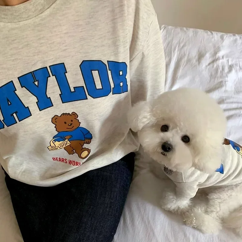 Sudadera con capucha de moda de verano, camiseta para mascotas, oso de peluche Schnauzer, abrigo Base de oso de peluche, camiseta de Yorkshire, ropa con capucha para cachorros - imagen 5