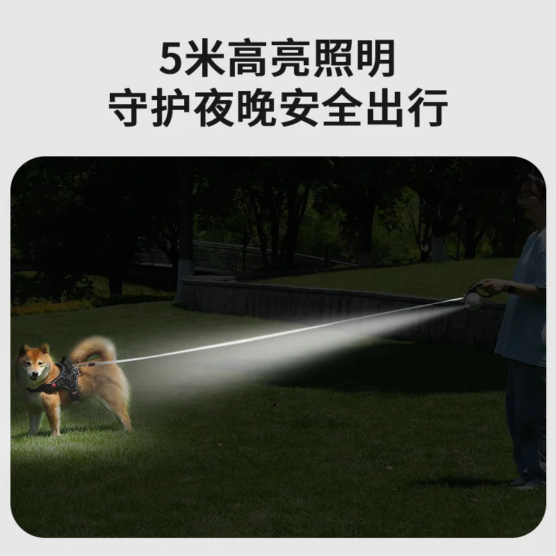 Nuevo Correa para mascotas, cadena para perros de 8M, correa para el pecho portátil para perros, correa retráctil automática, suministros para mascotas - imagen 3