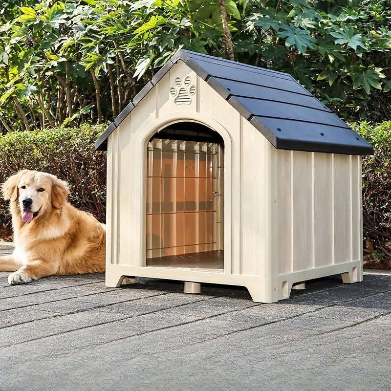 Caseta ventilada para perros impermeable resistente interior y exterior - imagen 2