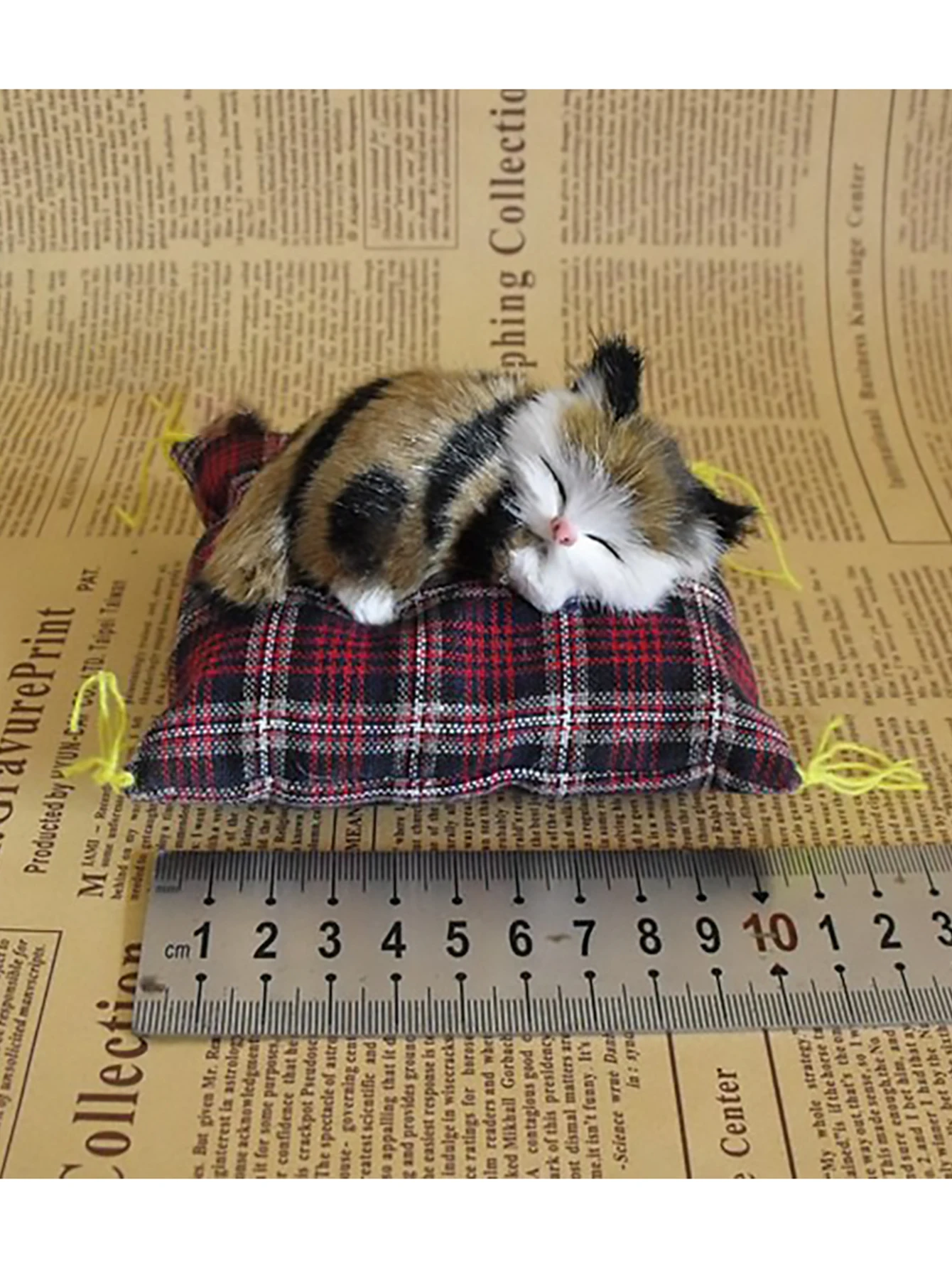 Mini juguete de felpa de simulación aleatoria de gato, lindo tapete de tela, no adecuado para rasgar, adecuado para juego de acompañamiento - imagen 5