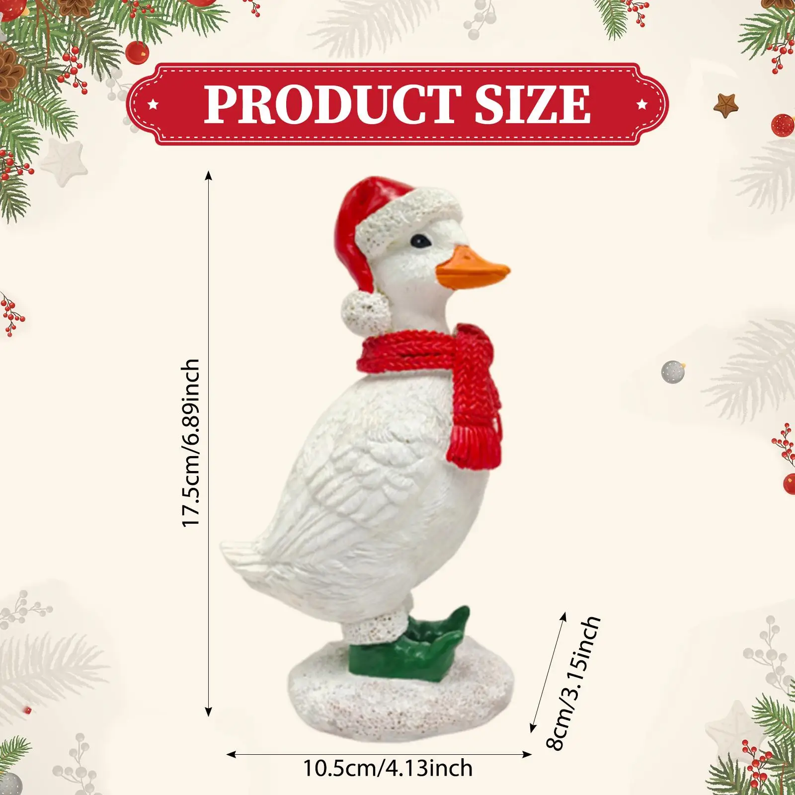 Christmas Animal Figurine Christmas Decor Decorative Arts Centerpiece Christmas Ornament Statue for Tabletop Festival Birthday