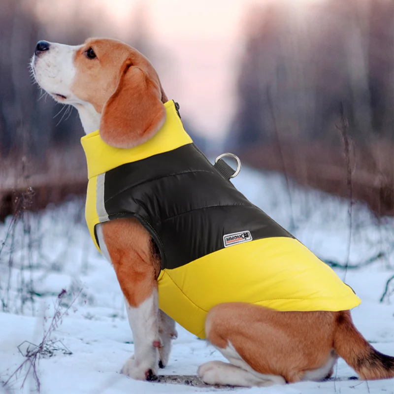 Ropa impermeable para perros pequeños y grandes, chaqueta reflectante, abrigo cálido para cachorros, disfraz de Bulldog Francés, caniche, Labrador, trajes de Pug