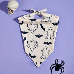 Pañuelo Halloween fantasma y murciélago para perros pequeños medianos