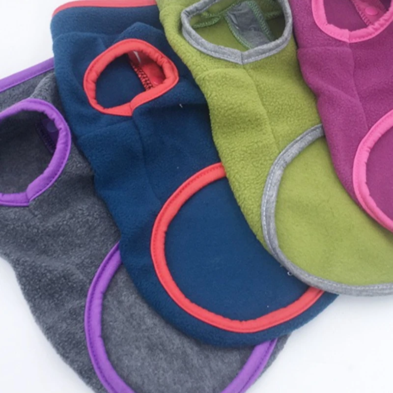 Chaleco de lana para perros, abrigo cálido de invierno para cachorros y gatos, para Chihuahua, Bulldog Francés, Pug, chaleco suave para mascotas, ropa de otoño y primavera