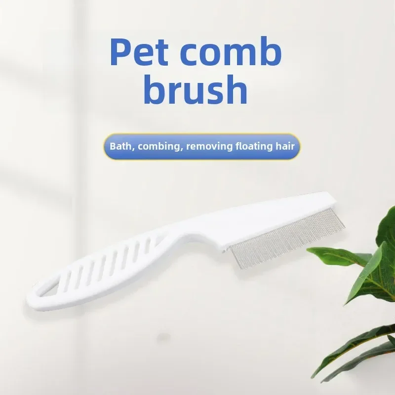 Peine de acero inoxidable para mascotas, peine de depilación para gatos para eliminar el vello flotante, suministros especiales para mascotas - imagen 2