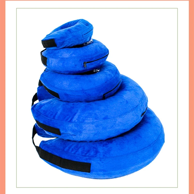 Collar protector para mascotas, cono de cuello inflable de PVC para gatos, Anti mordedura, Anti aplastamiento, Círculo de recuperación de lesiones para perros pequeños y grandes - imagen 2