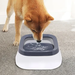 Cuenco de agua flotante para perros con alimentador lento sin derrames