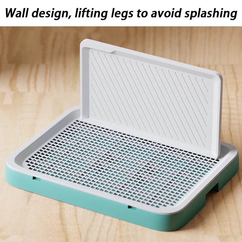 Inodoro grande para perros de interior, paredes altas, orinal para mascotas, urinario para perros, inodoro antipaso, caja de arena para cachorros con rejilla, suministros para mascotas - imagen 2