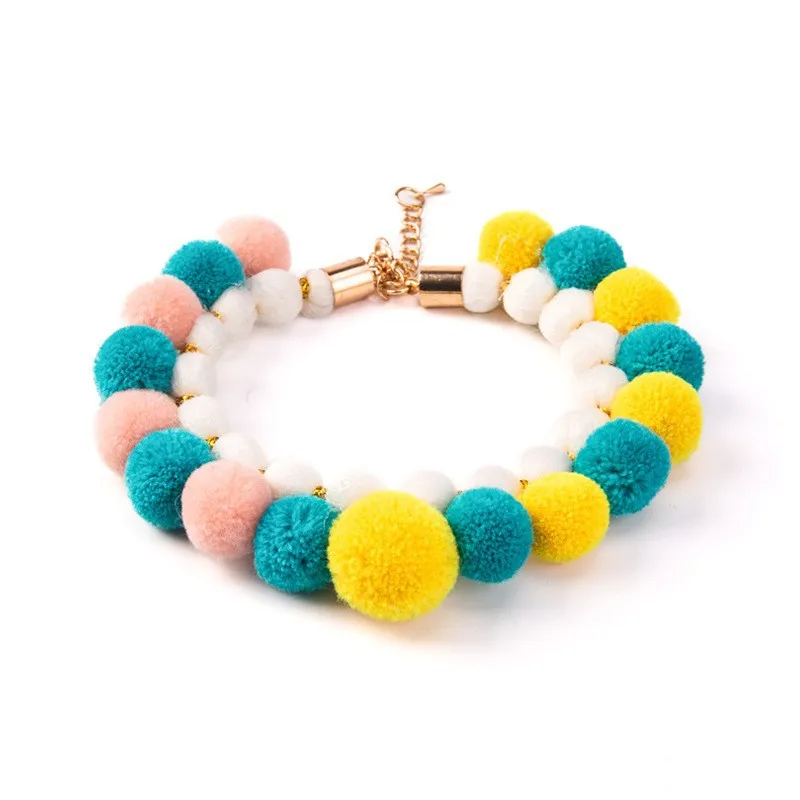 Collar pajarita con flor de arcoíris para perros y gatos - imagen 5