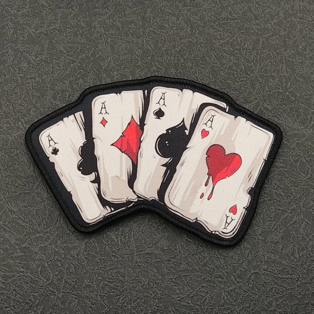 Parche Poker ACE con velcro para collar de perro y gato – Insignia decorativa - imagen 3